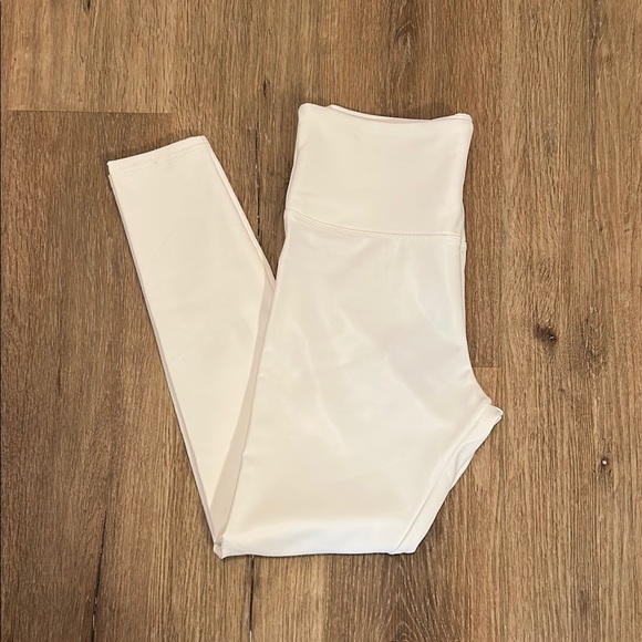 Vivcollection Pants - Women's Faux Leather White Leggings